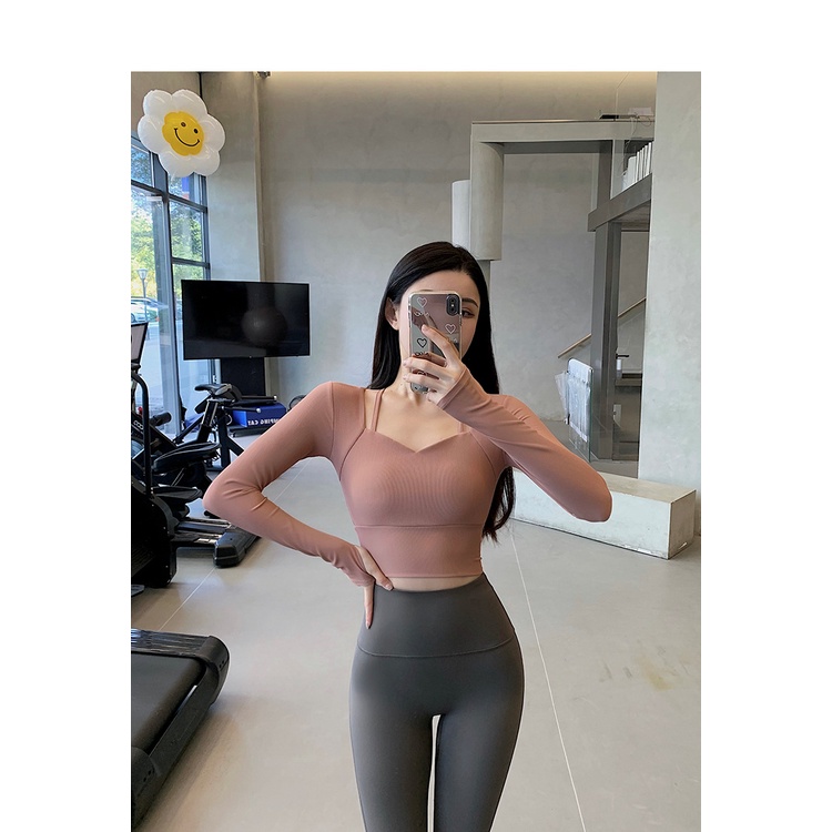 Áo Thun Thể Thao Tay Dài Ôm Dáng Mau Khô Phong Cách Mới