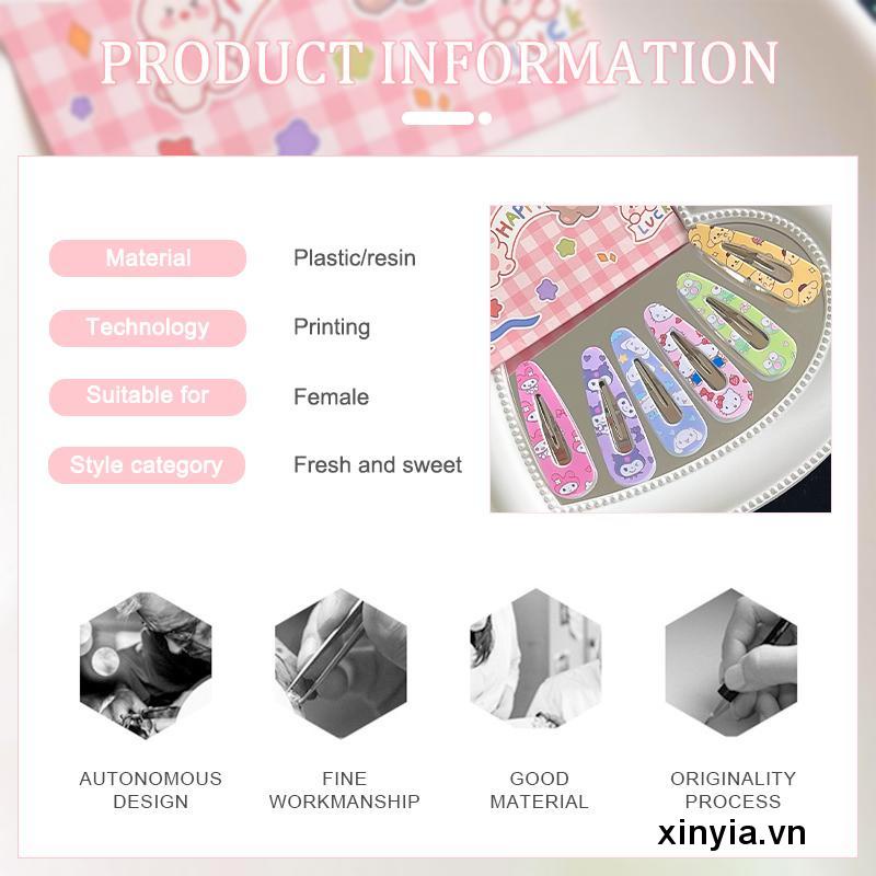 Kẹp Tóc Hình Mèo Cinnamoroll Hoạt Hình Dễ Thương Cho Nữ