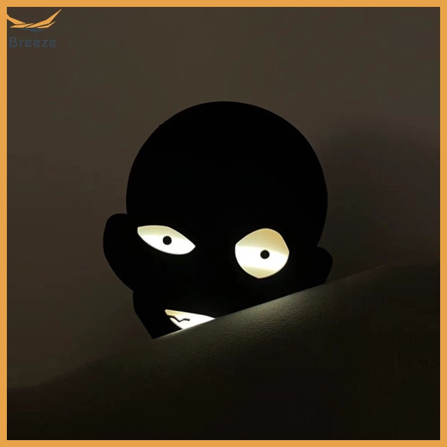 Đèn Ngủ Bảo Vệ Mắt 0.2w Màu Đen Hình Người Đàn Ông Vui Nhộn