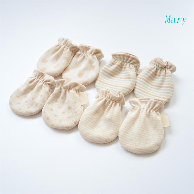 Găng Tay Chống Trượt Họa Tiết Kẻ Sọc 5 Màu Tùy Chọn Dành Cho Bé