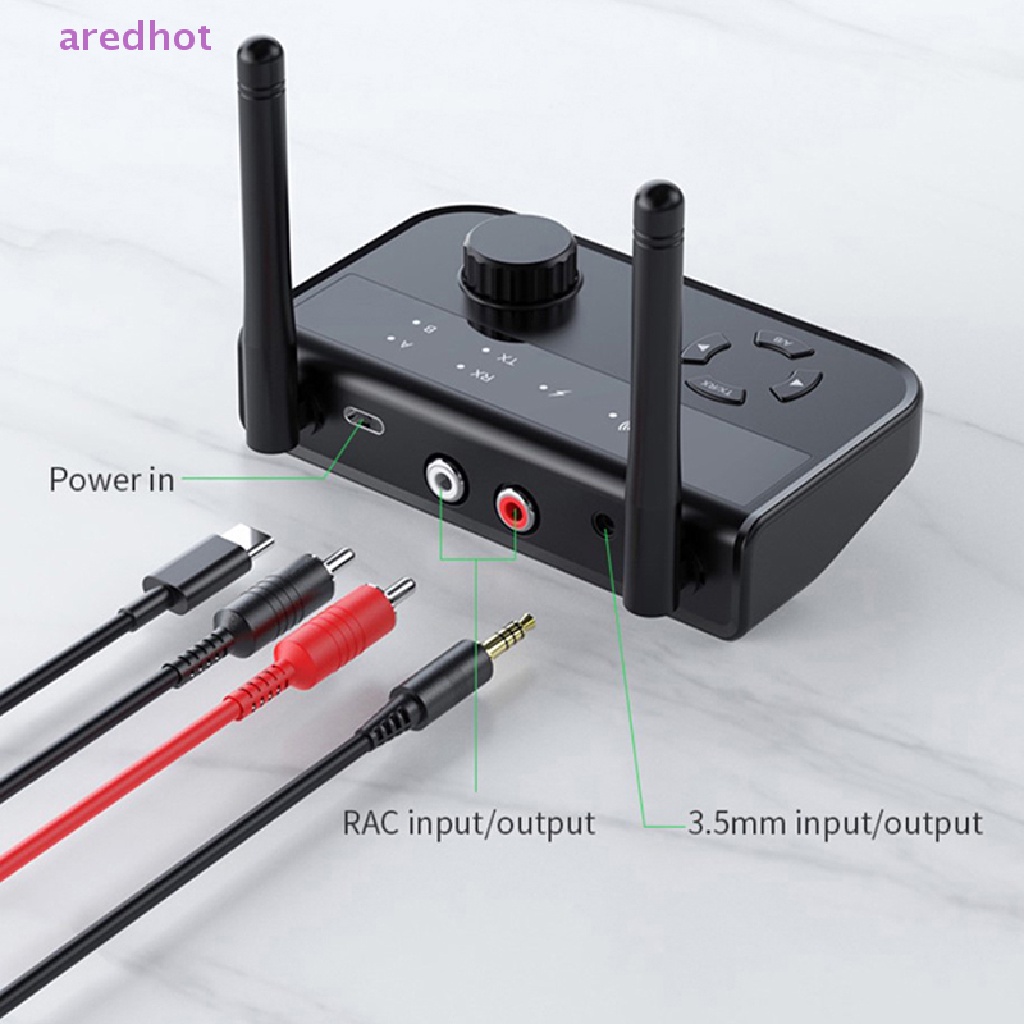Thiết Bị Truyền Nhận Tín Hiệu Âm Thanh Bluetooth 5.3 3.5mm AUX 2 RCA 2 Trong 1 Chuyên Dụng Cho Loa TV / PC Mới