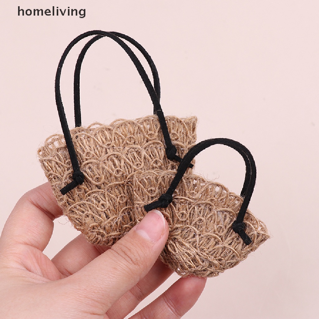 Túi Xách Rơm Đan Đeo Vai Cho Búp Bê