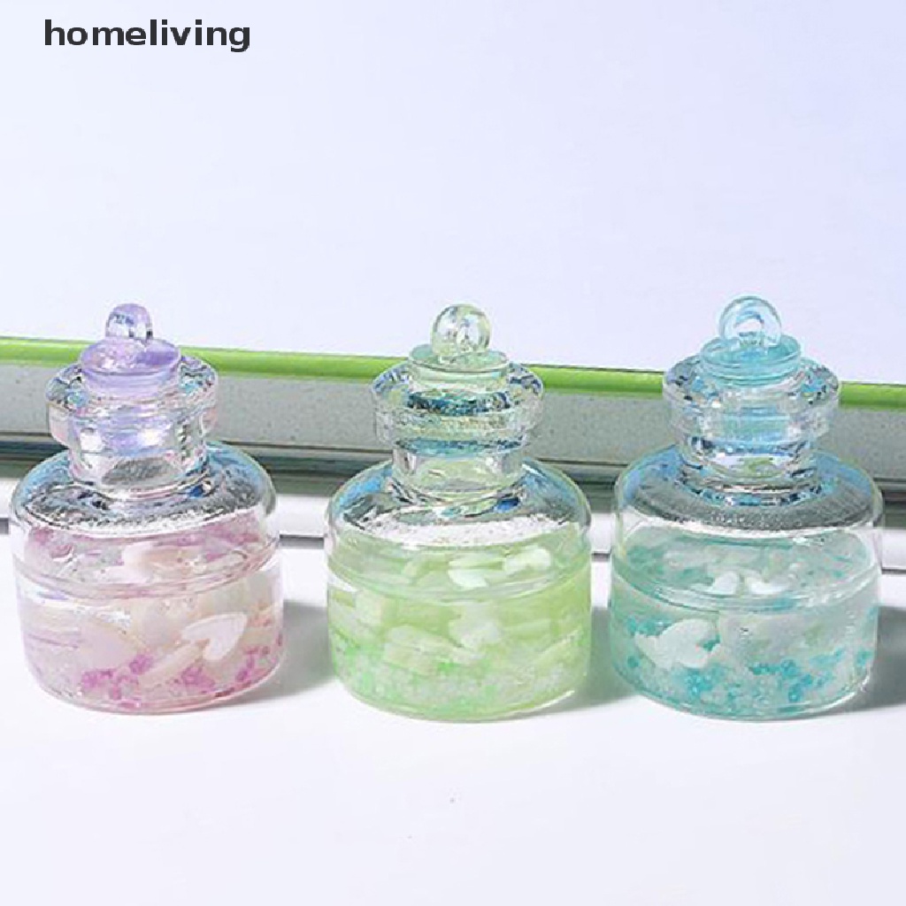 Bộ 2 Lọ Điều Ước Mini Bằng Nhựa Resin Dạ Quang Màu Sắc Ngẫu Nhiên Trang Trí Bảng Điều Khiển Xe Hơi