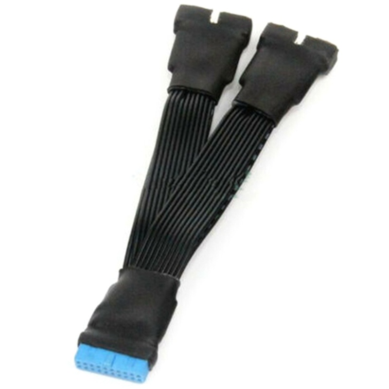 2 CáP ChuyểN ĐổI Mở RộNg Bo Mạch Chủ USB 3.0 19Pin Sang 2 12Cm 19Pin