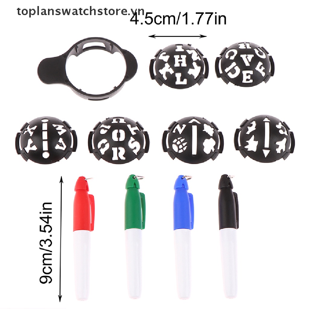 Set 6 Dụng Cụ Đánh Dấu Đường Bóng Golf Tiện Dụng