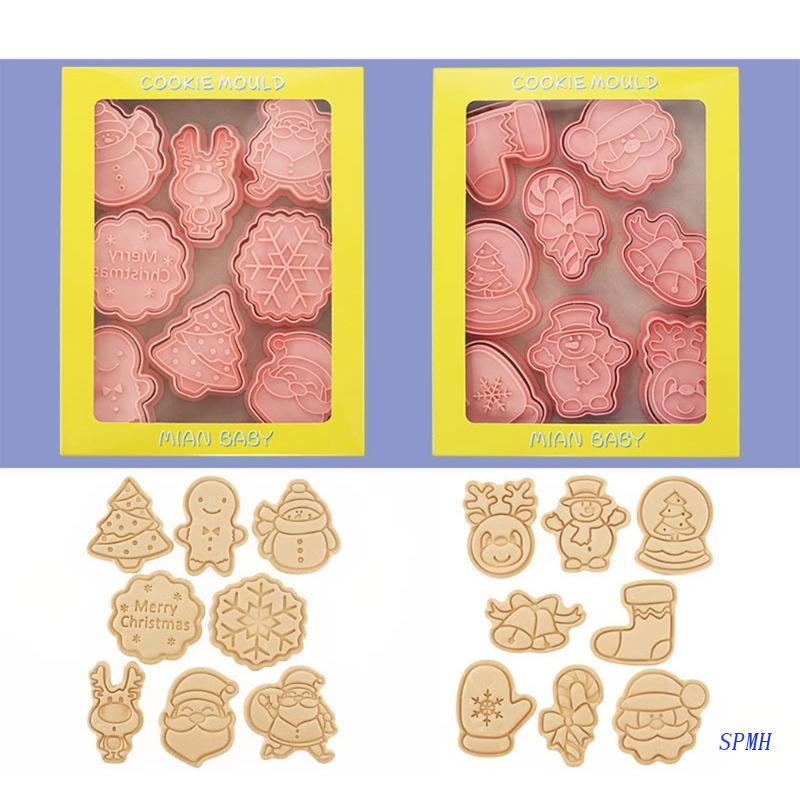 Set 16 Khuôn Cắt Bánh Quy Tạo Hình Chủ Đề Giáng Sinh