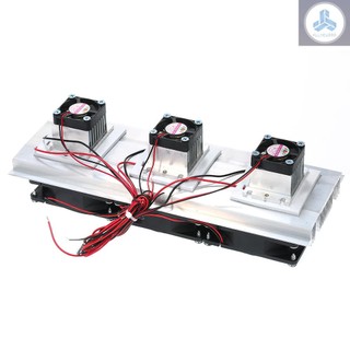 180W Trinuclear Thermoelectric Peltier Refrigeration Air Cooling System Kit Cooler 3xFan