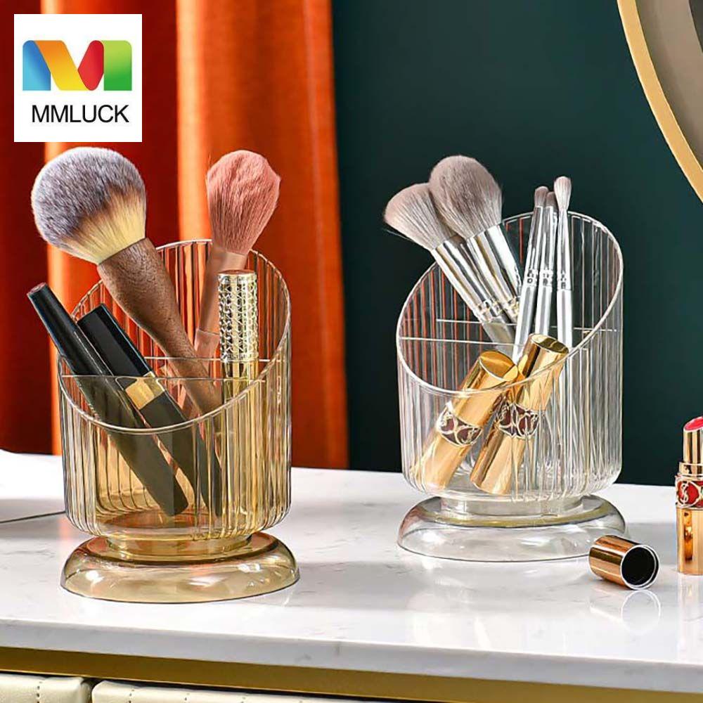 Giá Đỡ Bút / Cọ Trang Điểm Họa Tiết Kẻ Sọc Sang Trọng Tiện Dụng