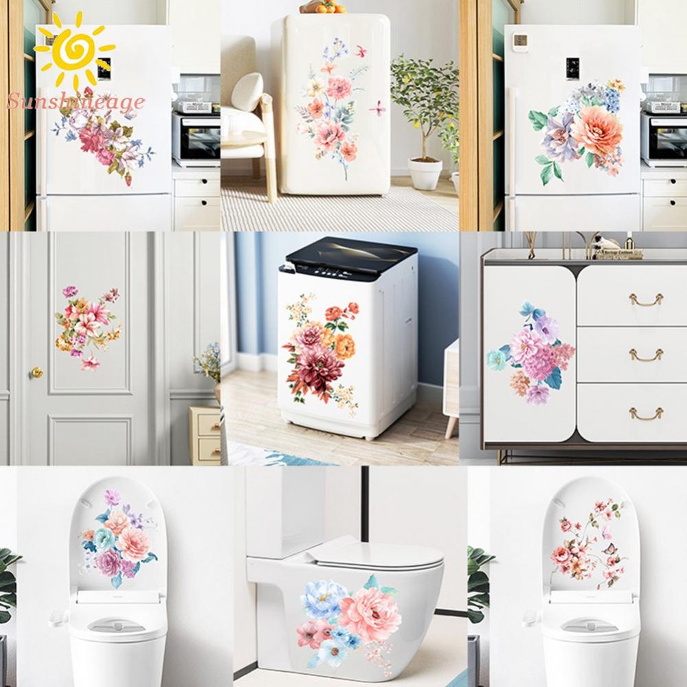 Miếng Dán Tường Hình Hoa Chống Thấm Nước Dễ Lắp Đặt