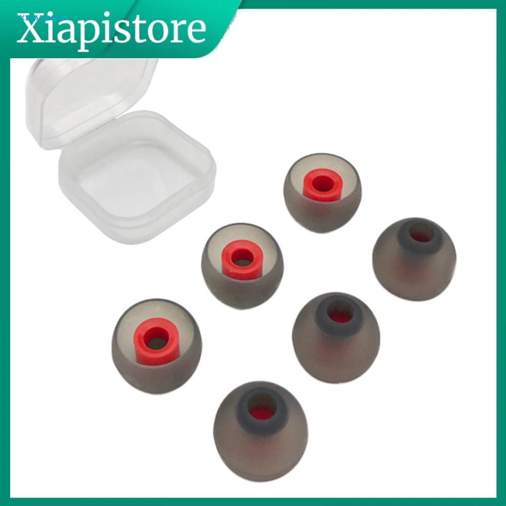 Set 6 Vỏ Bọc Tai Nghe Nhét Tai Thay Thế Bằng Silicon Mềm