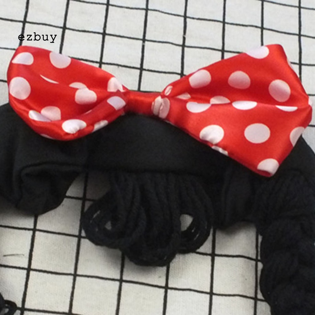 Cài Tóc Đính Nơ Giả Thắt Bím Dễ Thương Cho Bé Gái