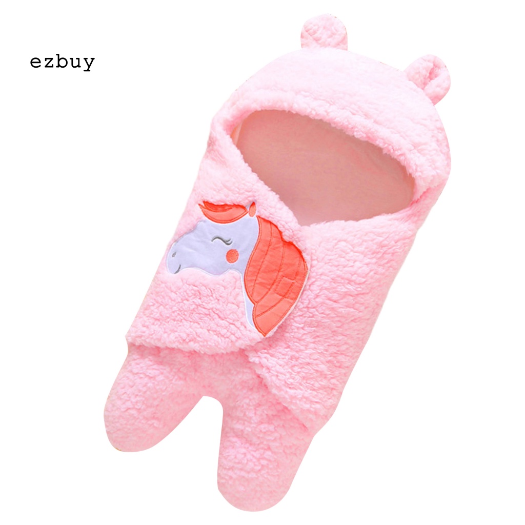 Túi Ngủ Mùa Đông Quấn Em Bé In Họa Tiết Hoạt Hình Dễ Sử Dụng