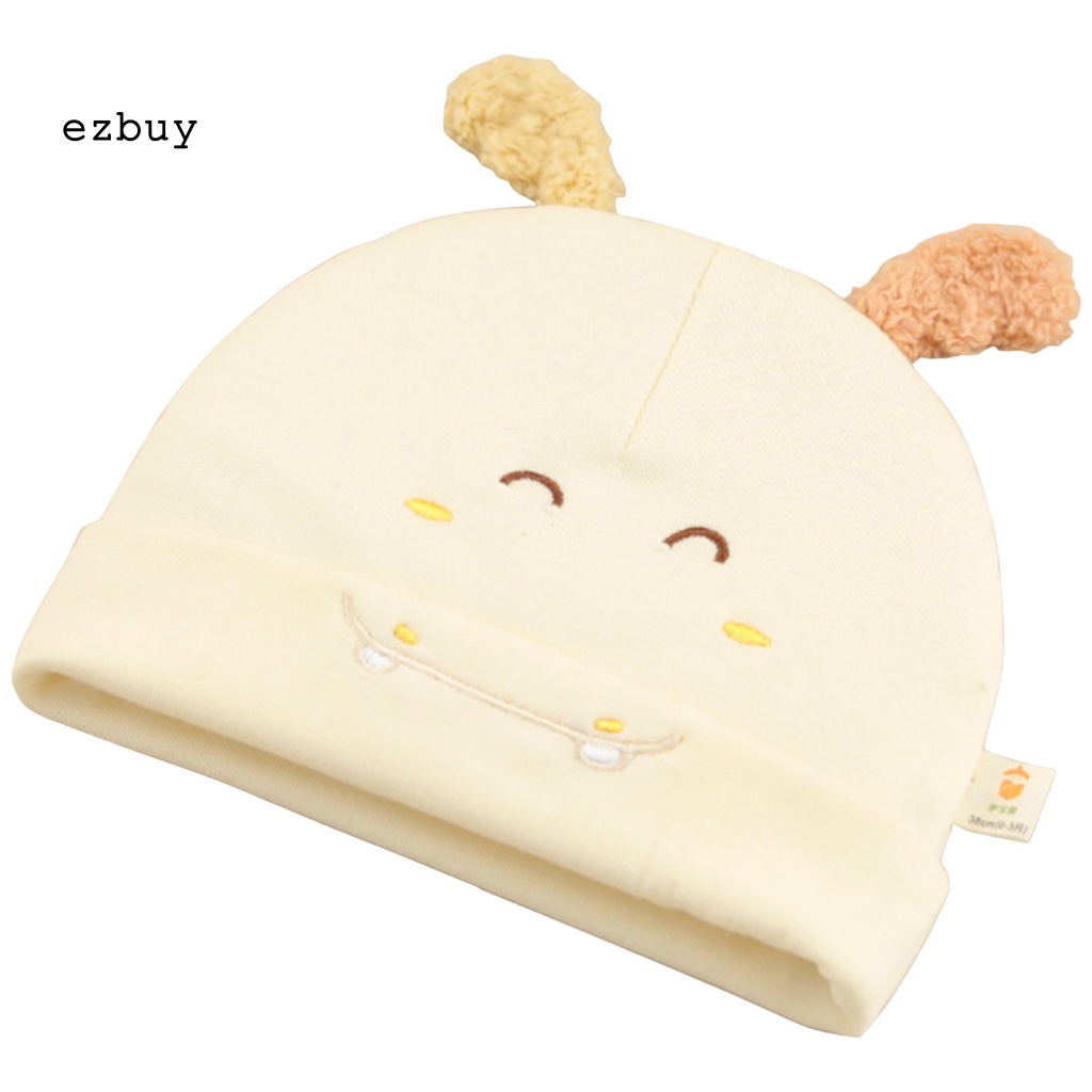 Mũ Cotton Giữ Ấm Thân Thiện Với Da Dễ Thương Cho Bé 0-2 Tháng Tuổi