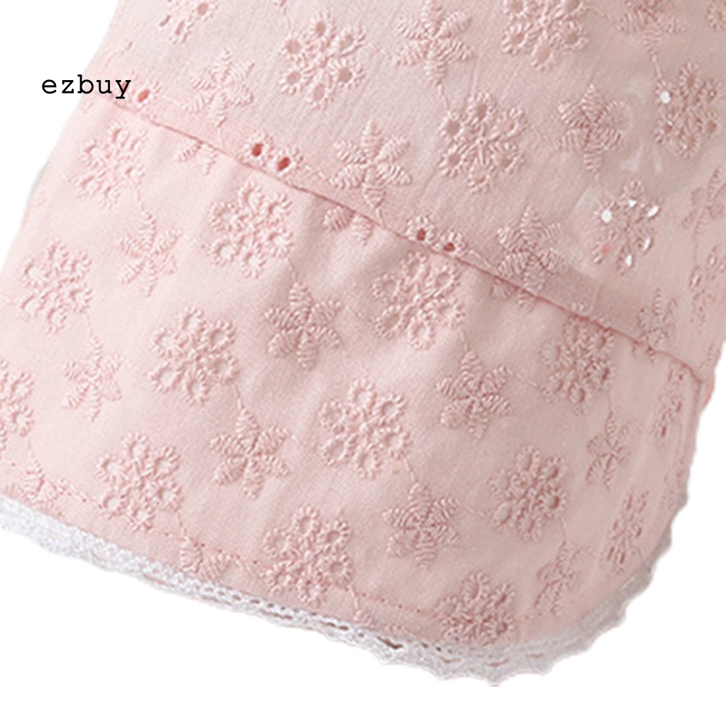 Mũ Cotton Họa Tiết Hoa Thanh Lịch Có Thể Điều Chỉnh Cho Bé Sơ Sinh