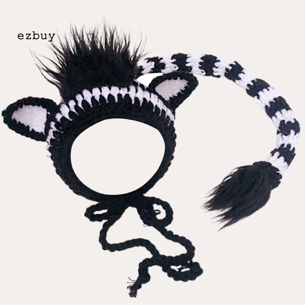 1 Set Mũ Cotton Sữa Thoáng Khí Unisex Làm Đạo Cụ Chụp Ảnh Cho Bé Sơ Sinh