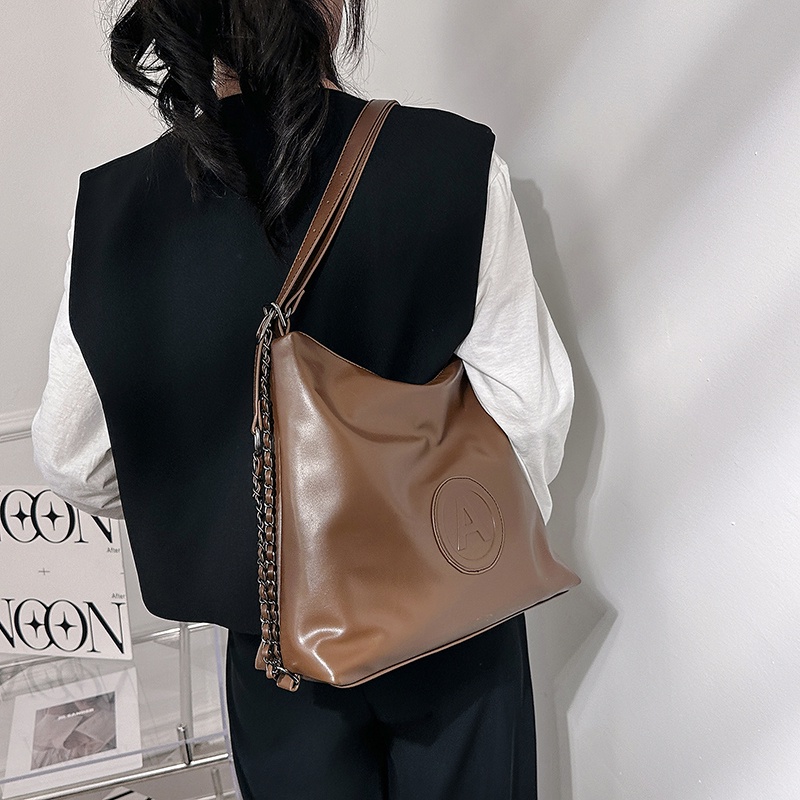 Túi Xách Da PU Đeo Chéo Màu Trơn Thời Trang Chất Lượng Cao Cho Nữ