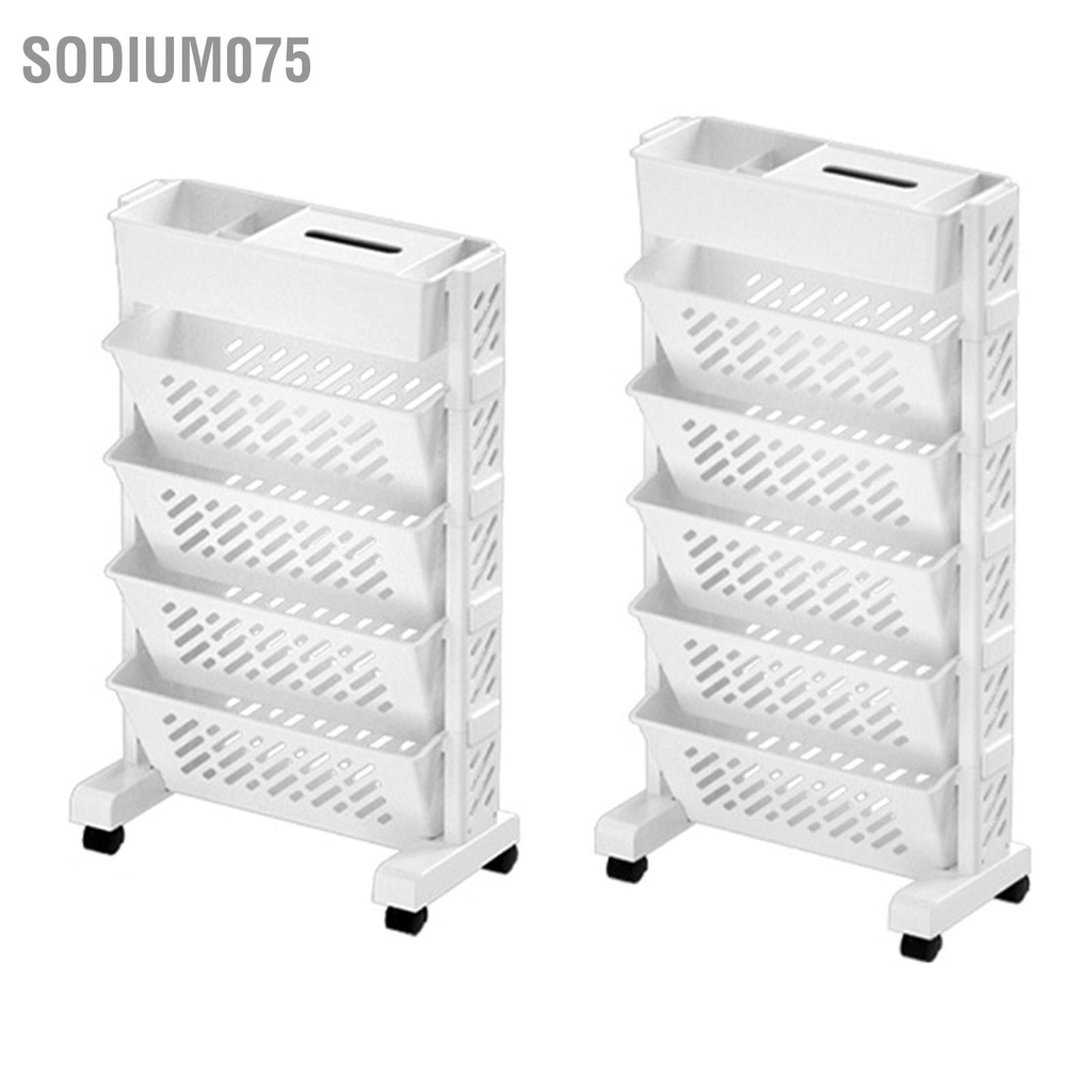 Sodium075 Giá sách có thể di chuyển Công suất lớn Có xoay bằng nhựa tháo rời Kệ tổ chức cán thực tế