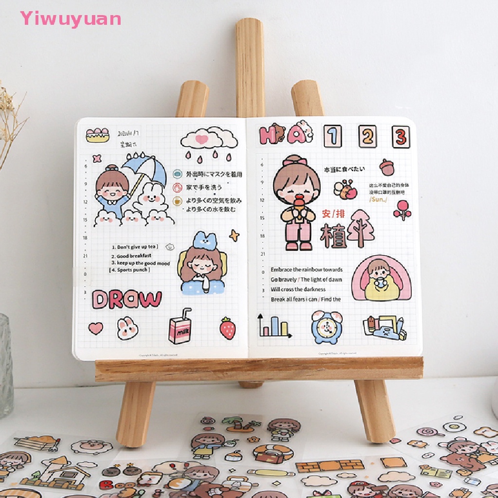 < Yiwuyuan > 20 Tờ Nhãn Dán Hộp Quà Hình Thú Cưng Đáng Yêu Mới
