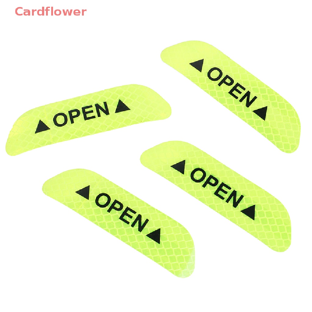 4 Miếng Dán Phản Quang Cảnh Báo Mở Cửa Xe Hơi Mới