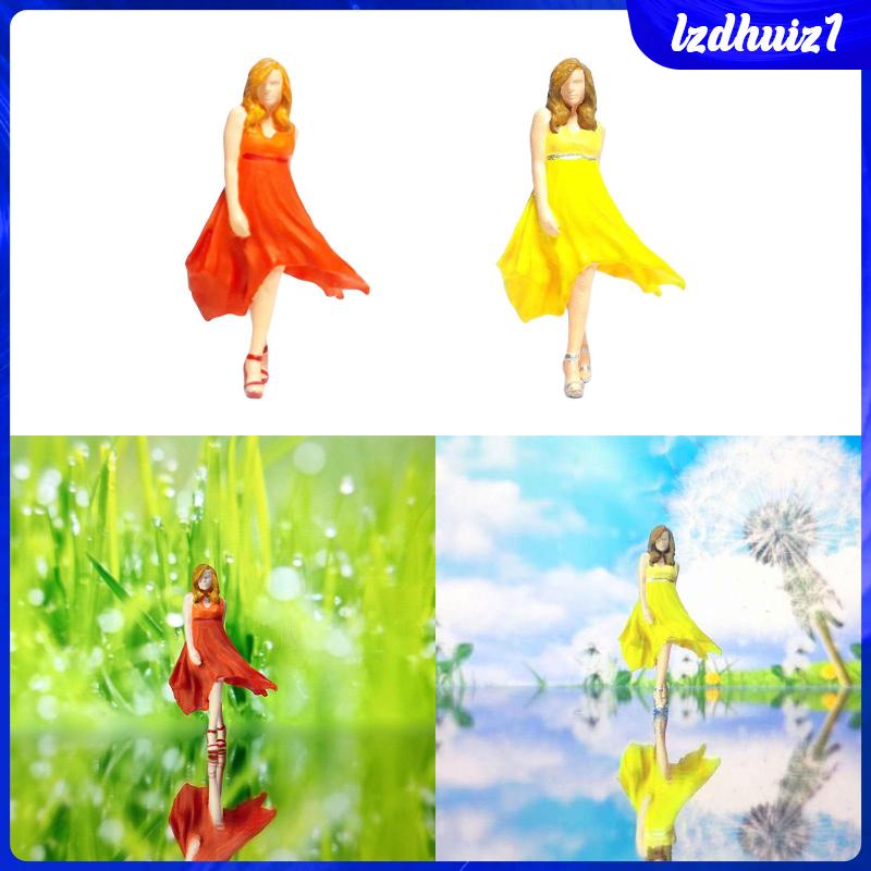 Đồ trang trí Nhân Vật Nữ Tỉ Lệ 1 / 64 Để Bàn Trang Trí Thời Trang