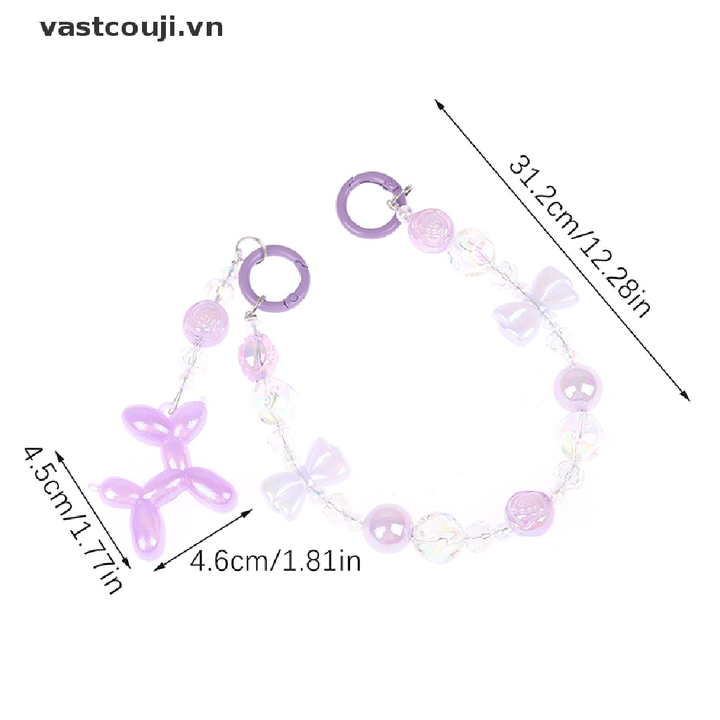 1 Móc Khóa Hình Chú Chó VASTJI Lấp Lánh Dễ Thương