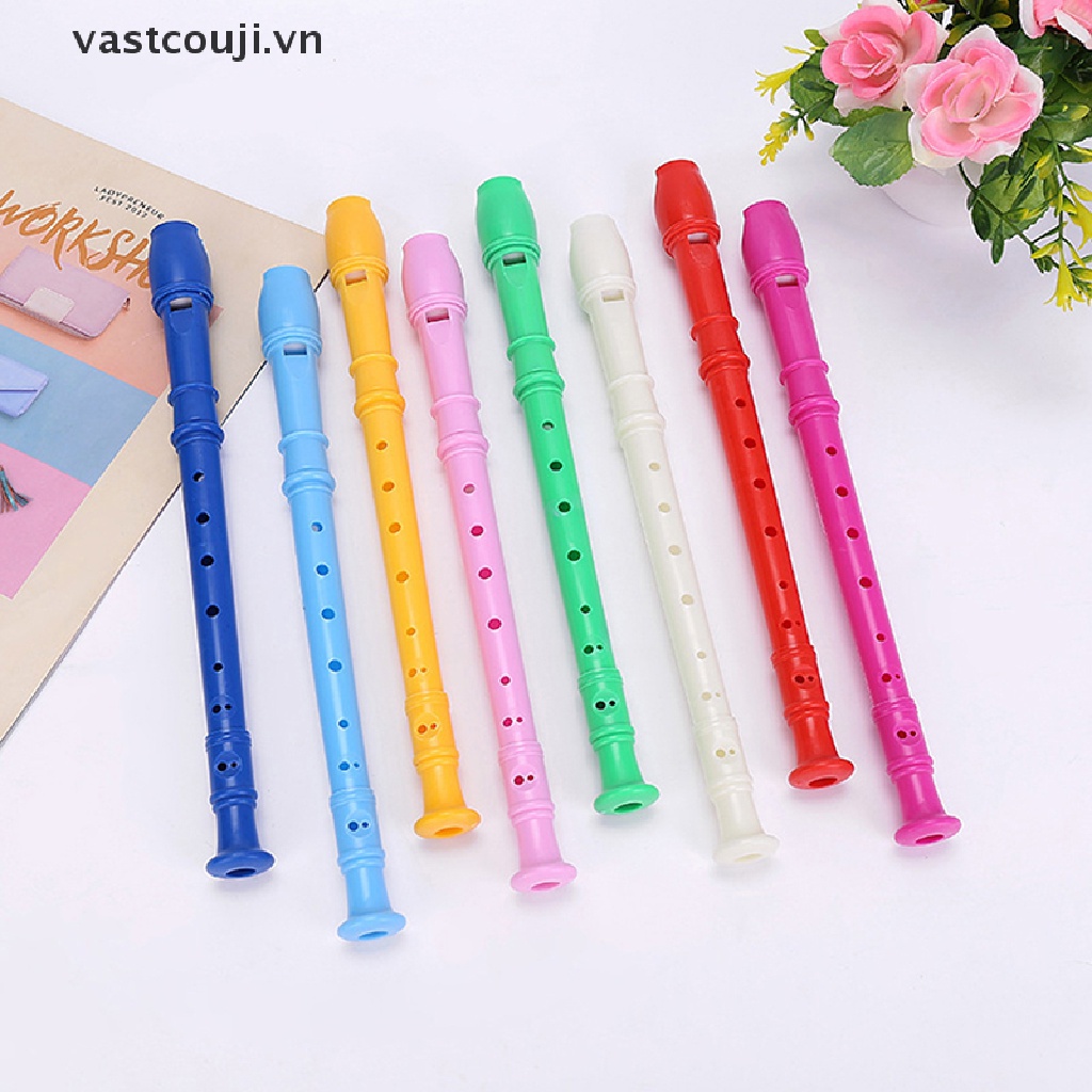 Sáo Gỗ 8 Lỗ Bằng Nhựa Nhiều Màu Sắc Dành Cho Trẻ Em