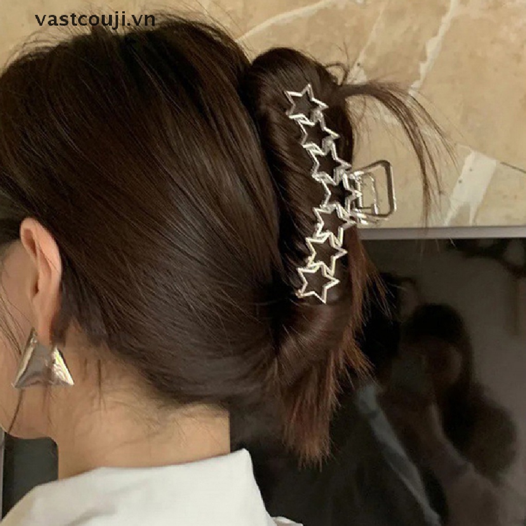 Kẹp Tóc Hình Ngôi Sao / Trái Tim Rỗng Phong Cách Harajuku Ngọt Ngào Cho Nữ Y2k