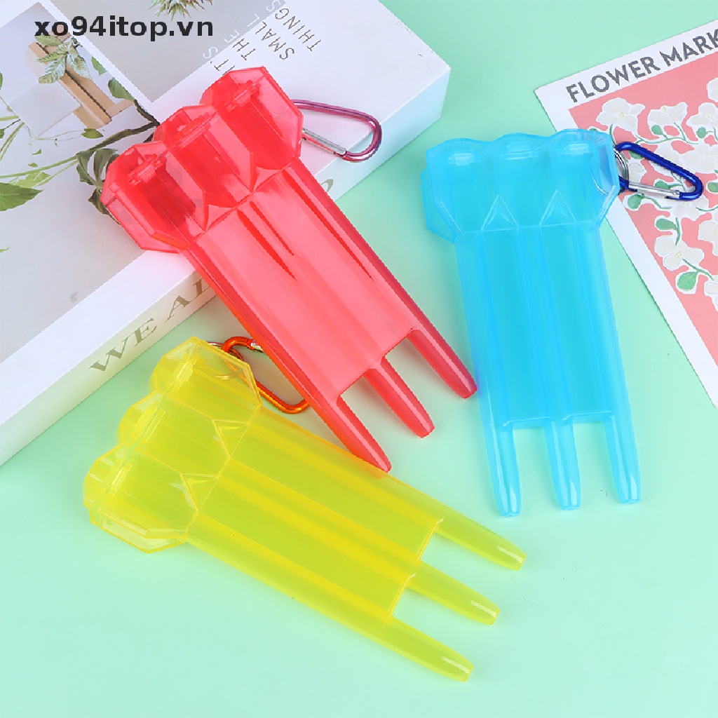 1 Hộp Đựng Phi Tiêu Trong Suốt Kèm Khóa Tiện Dụng