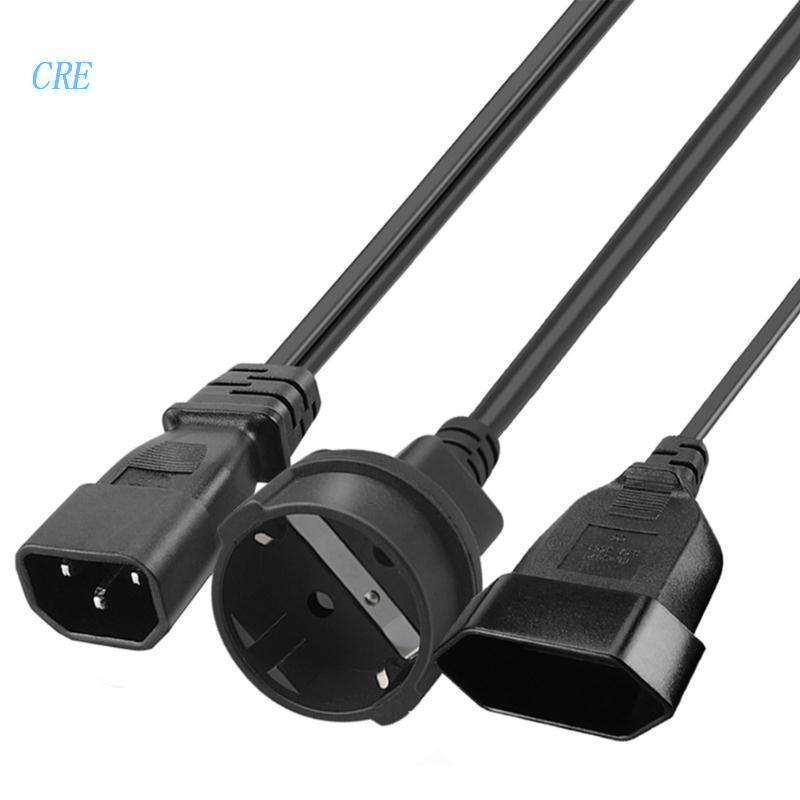 Dây Cáp Nối Dài Chuyển Đổi Nguồn IEC C14 IEC320-C14 Sang EU4.0mm + EU4.8mm Chuyên Dụng