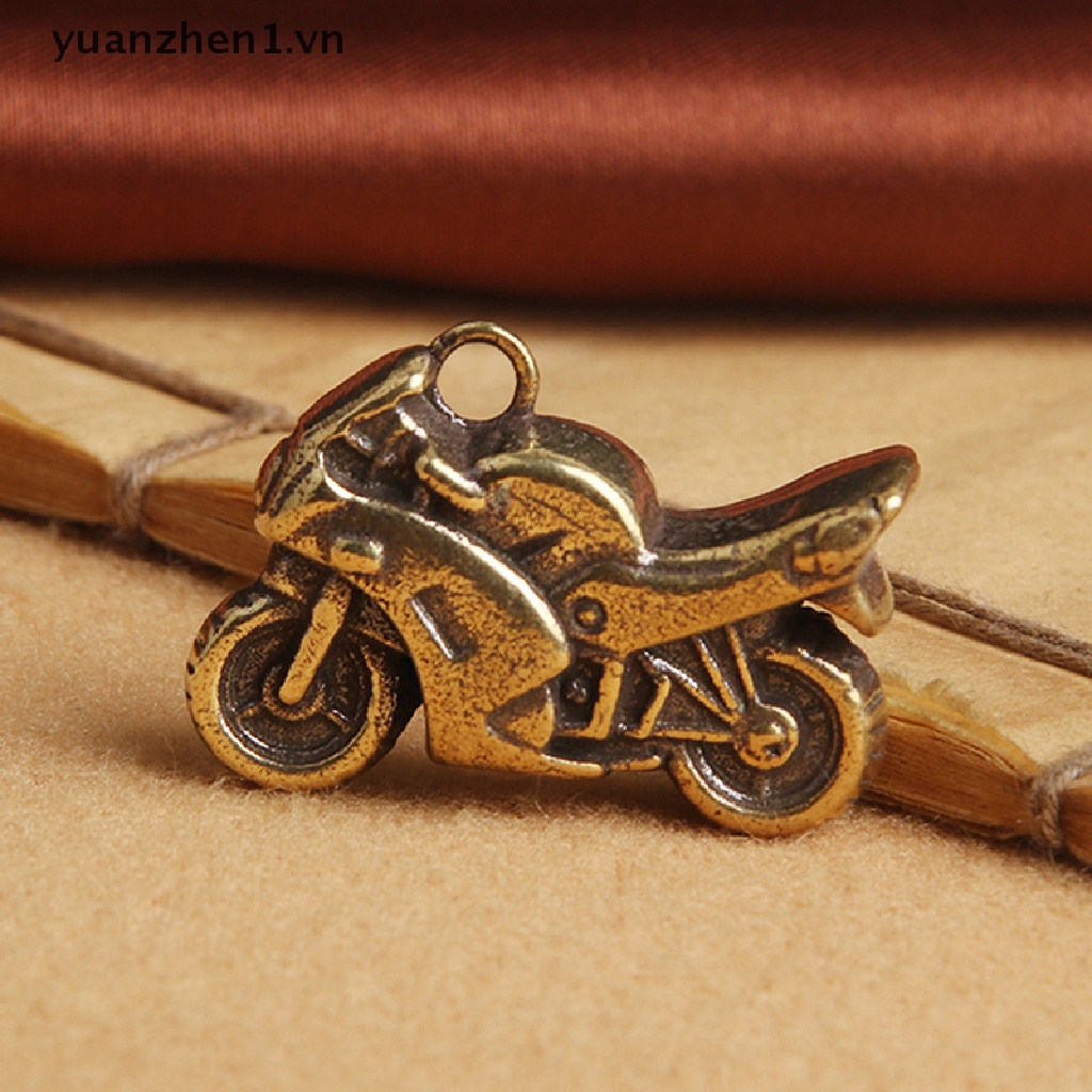 Zheng Móc Khóa Hình Tượng Xe Máy Bằng Đồng Thau Thủ Công Treo Trang Trí Xe Hơi