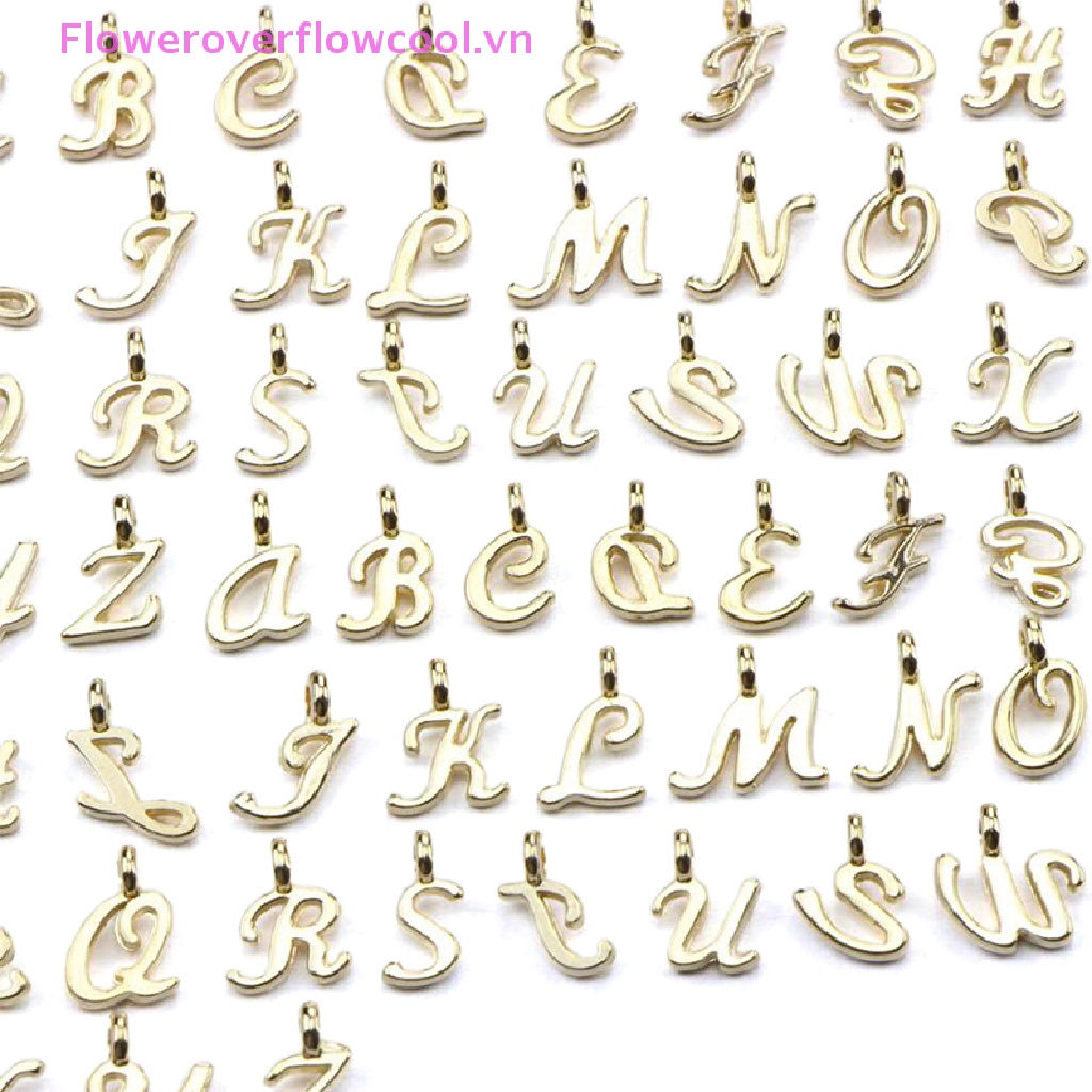 Bộ 26 Mặt Dây Chuyền Hình Chữ Cái Từ A-Z DIY