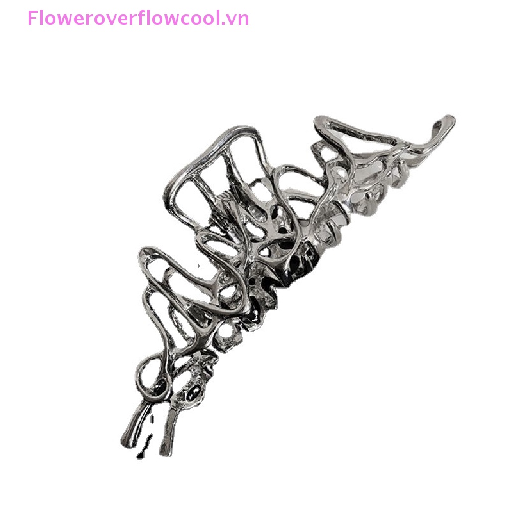 Kẹp Tóc Càng Cua Lớn Bằng Kim Loại Bất Đối Xứng Cá Tính