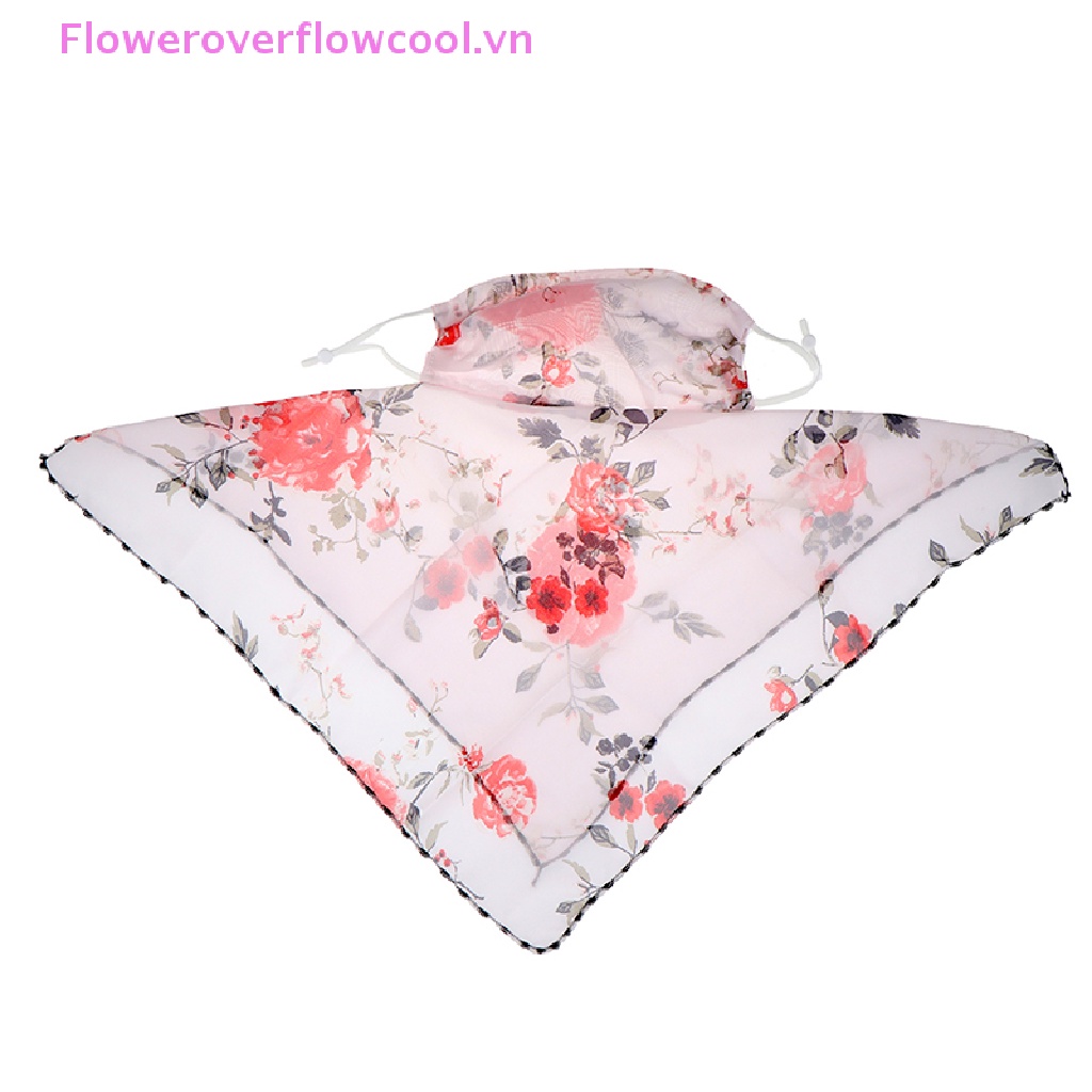 Khăn Choàng Cổ Kiêm Khẩu Trang Chống Nắng Vải Lụa Mềm FOFC Khẩu Trang Chiffon Che Phủ Mũi Chống Tia UV Ngoài Trời
