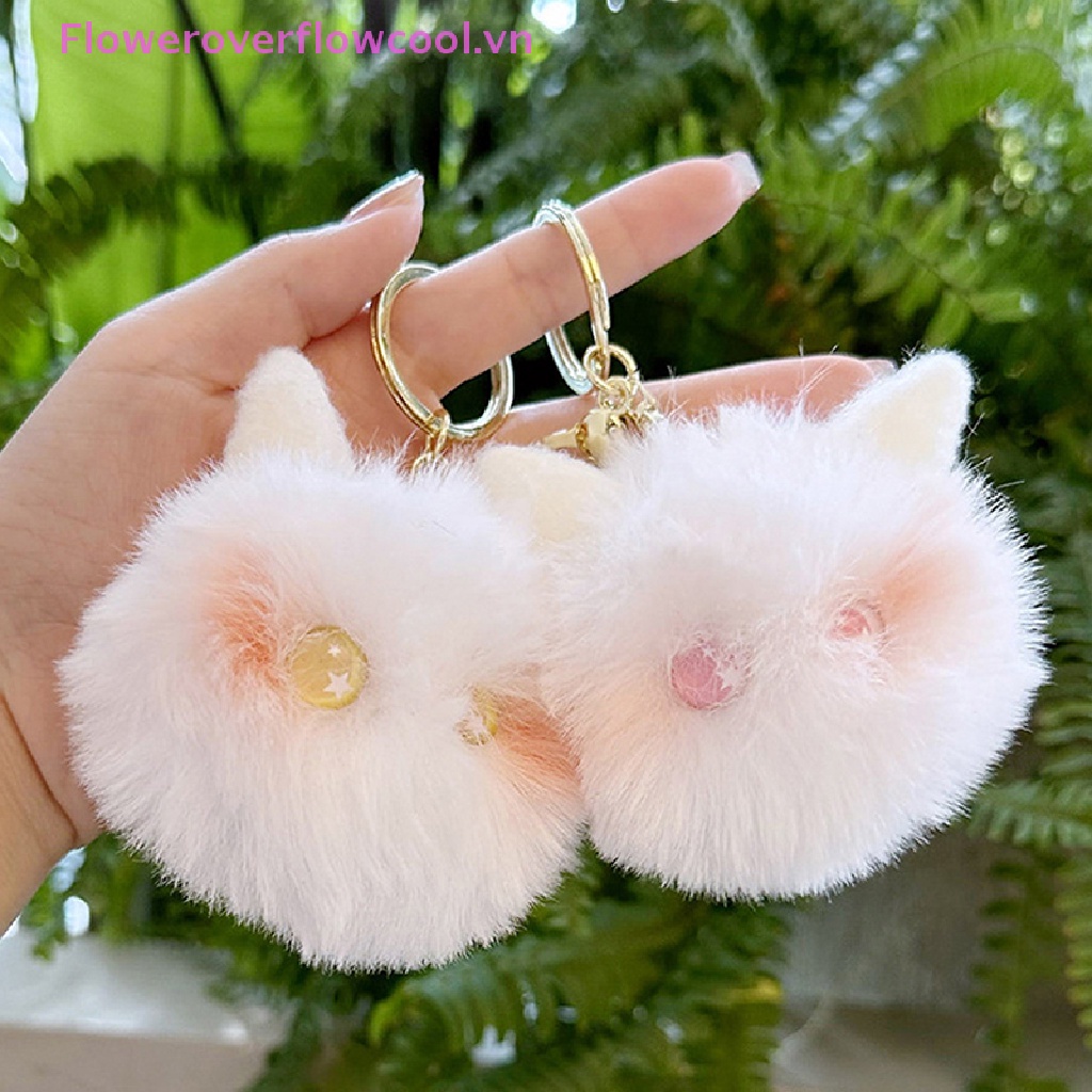 Móc Khóa Hình Chú Mèo Nhồi Bông Dễ Thương