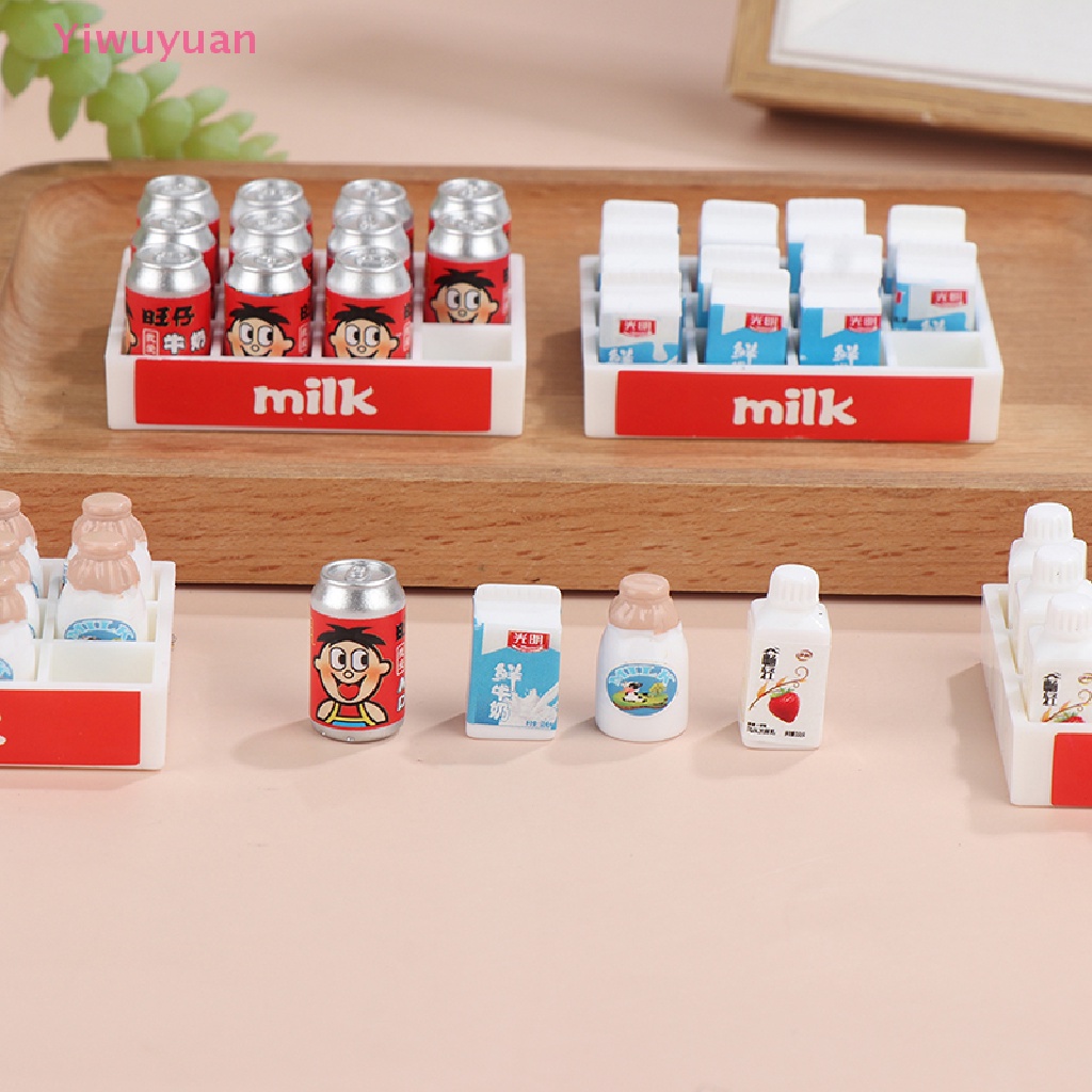 1 Bộ Bình Sữa Đồ Chơi Búp Bê Mini DIY Mới Cho Bé < Yiwuyuan > 1Set