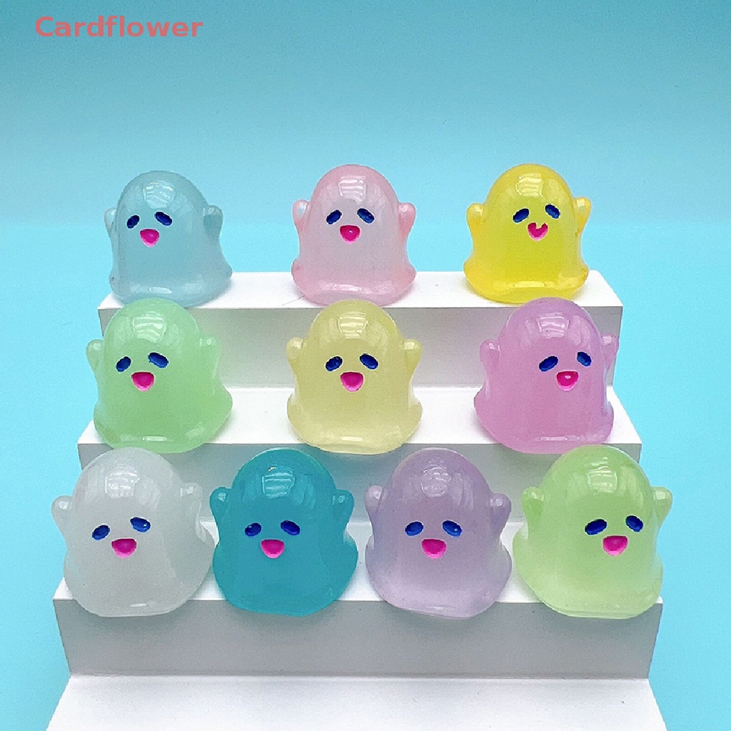 Bộ 2 Tượng Ma Dạ Quang Mini Bằng Nhựa Resin Trang Trí Mới