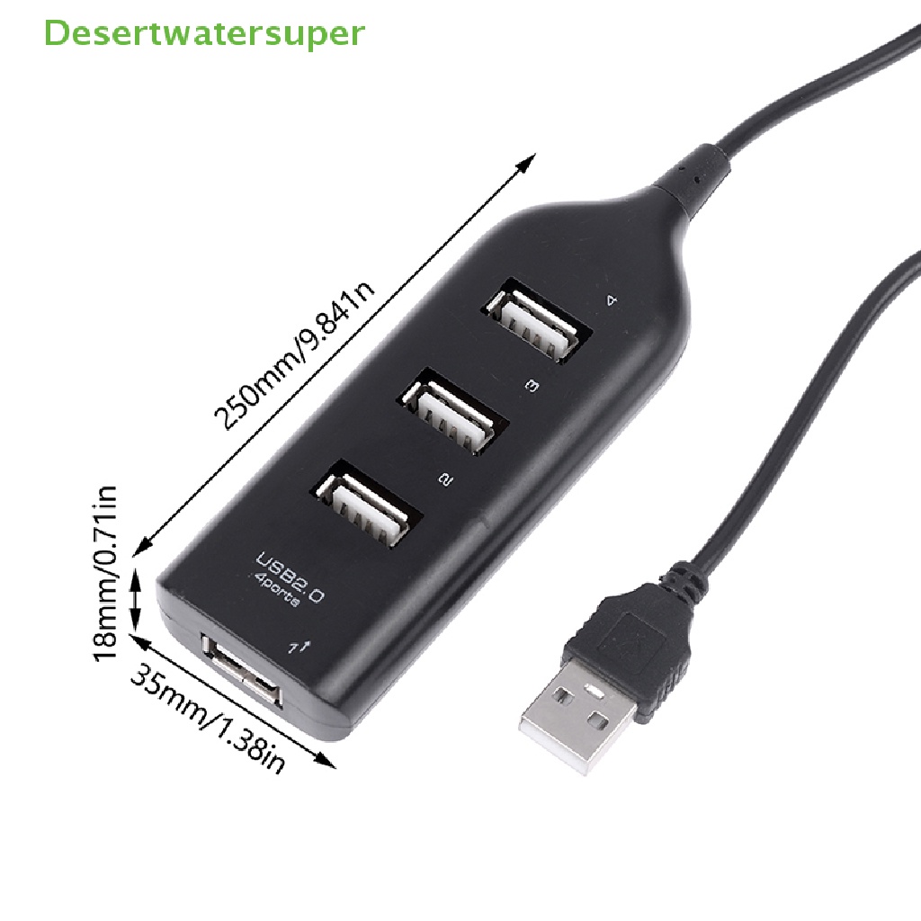 Bộ Chia 4 Cổng USB 2.0 Tốc Độ Cao Cho PC Laptop Notebook