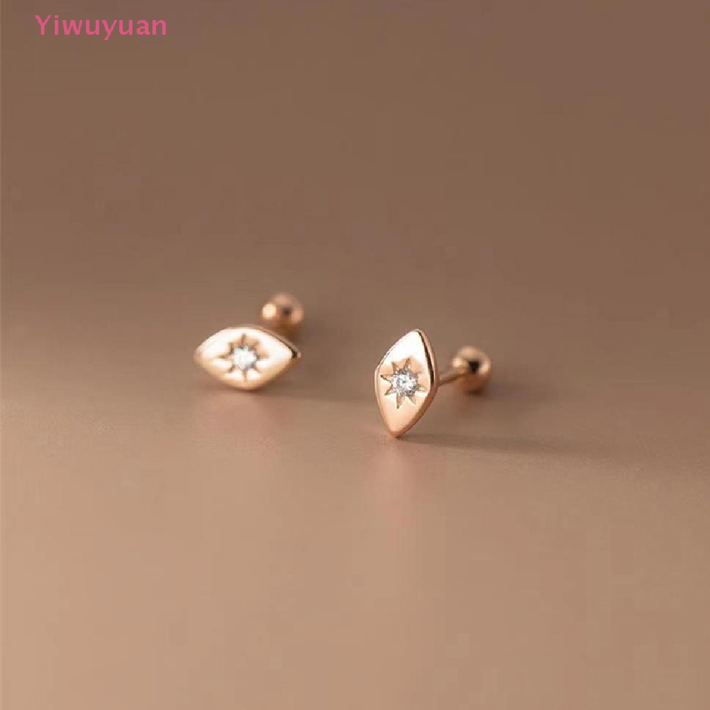 1 Đôi Khuyên Tai Đính Đá Zircon Thời Trang Mới
