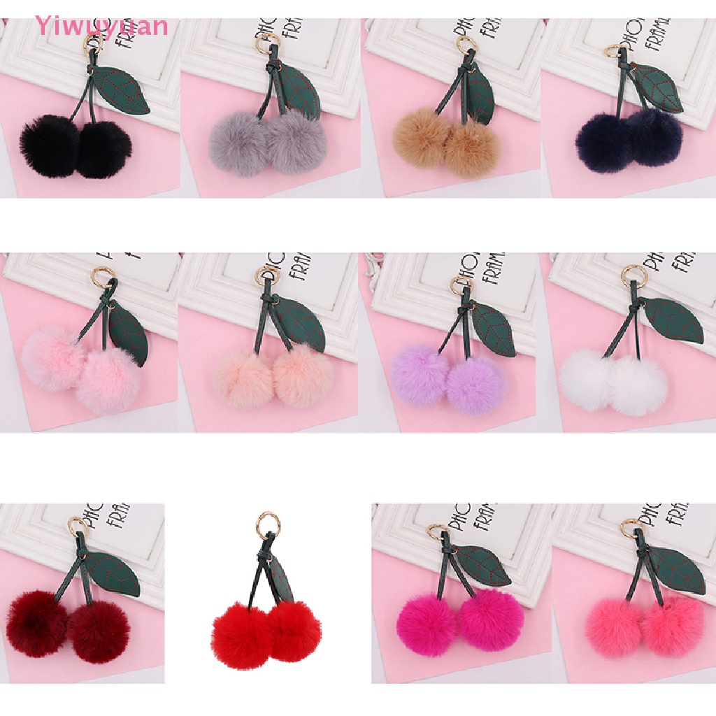 Móc Khóa Quả Cherry Nhồi Bông Dễ Thương Mới