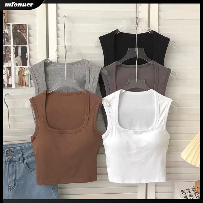 Áo Ngực Thể Thao Sát Nách Màu Trơn Thoáng Khí Gợi Cảm Cho Nữ