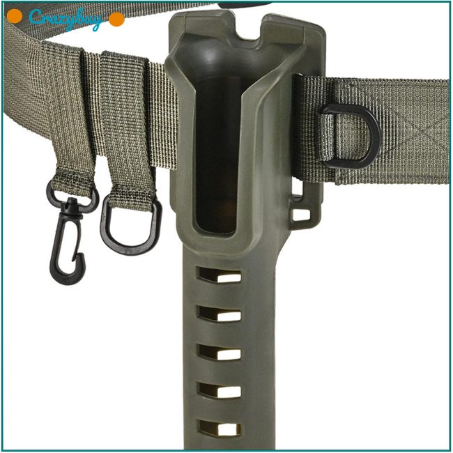 Cr Giá Đỡ Cần Câu Cá Đeo Thắt Lưng Chống Rơi Có Thể Điều Chỉnh Thiết Kế Móc Chữ D Cho Hoạt Động Ngoài Trời