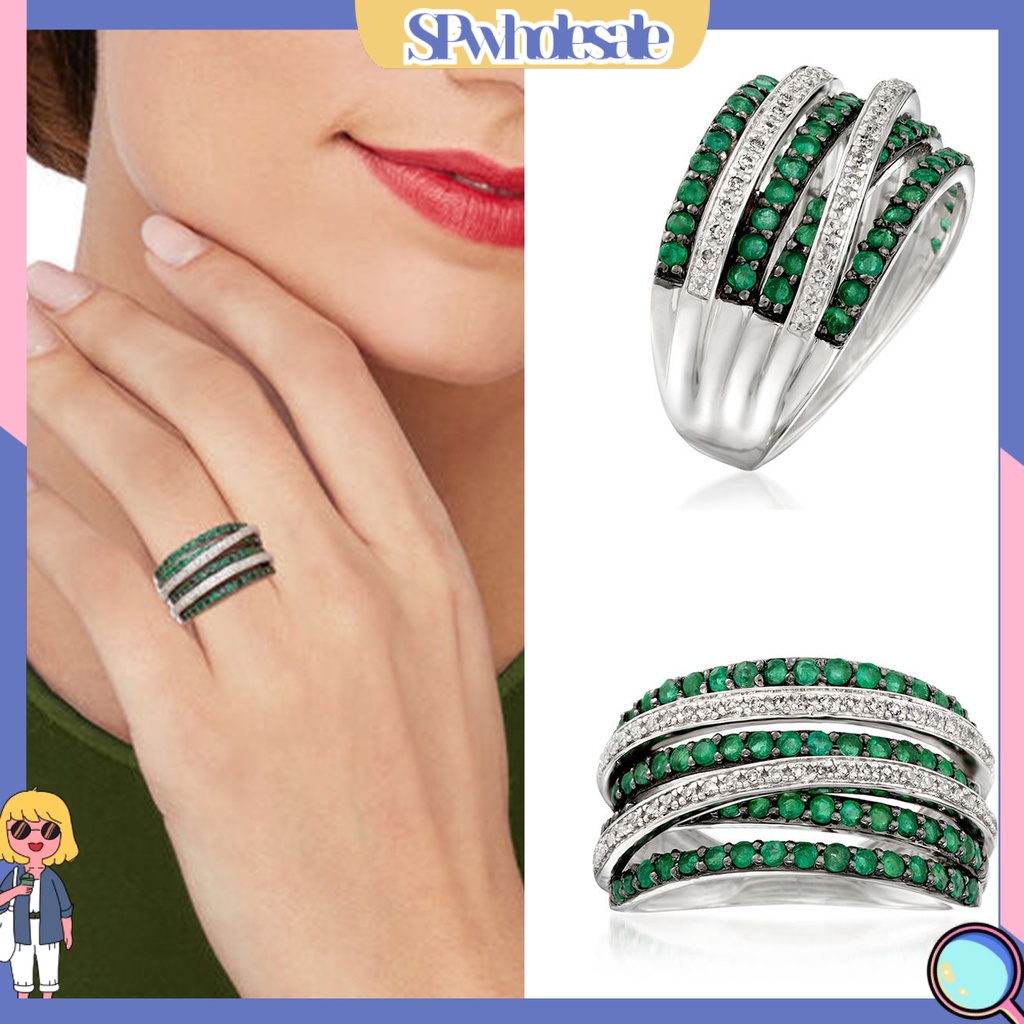 <SPwholesale> Nhẫn Đeo Ngón Tay Bằng Hợp Kim Thân Thiện Với Làn Da Dành Cho Nữ