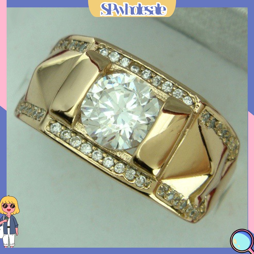 <SPwholesale> Nhẫn Đính Hôn Đính Đá Thời Trang Dành Cho Nam Và Nữ