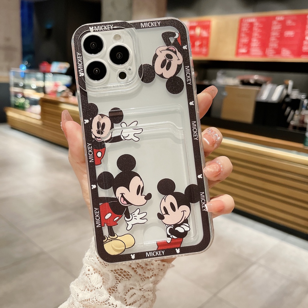 For Xiaomi Redmi Note 12 11 11S 10S 9S 10 8 9 Pro Max 10C 10A 9A 9C 9T K40 Poco M3 F3 X3 X4 Pro X3nfc 10T 11T pro X3GT Cartoon Mickey Mobile Phone Case Holder Silicone Soft Cover
