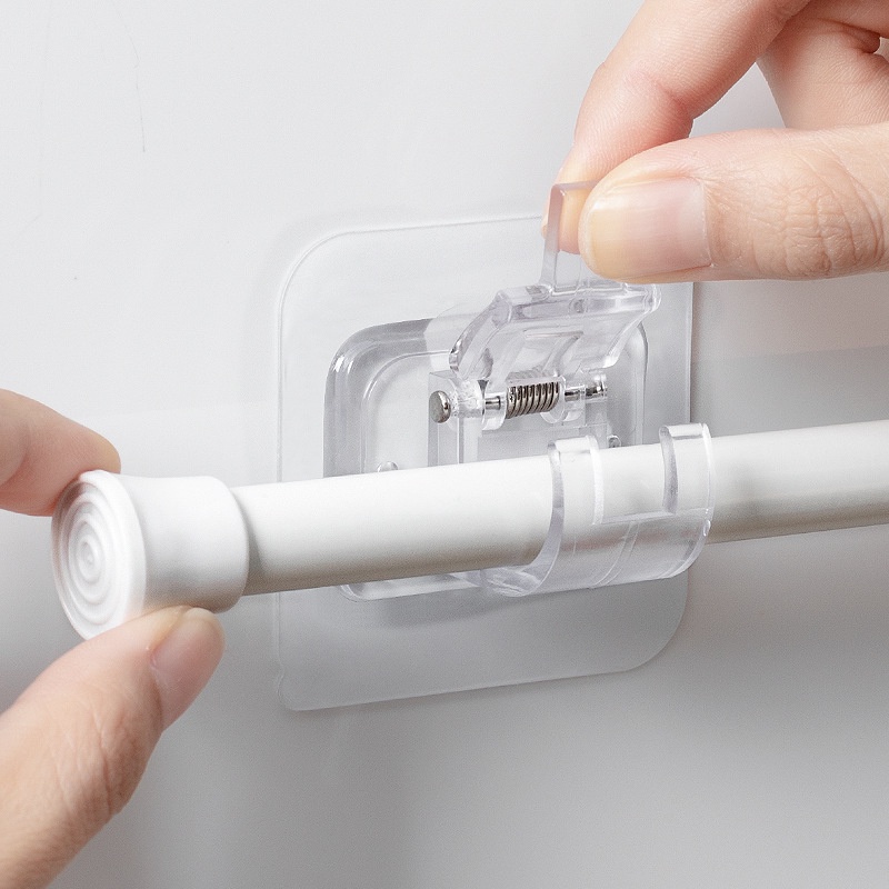 Móc dán tường đỡ giữ thanh treo đa năng, không cần khoan tường dễ dàng lắp ráp (GIÁ BÁN 1 CÁI)