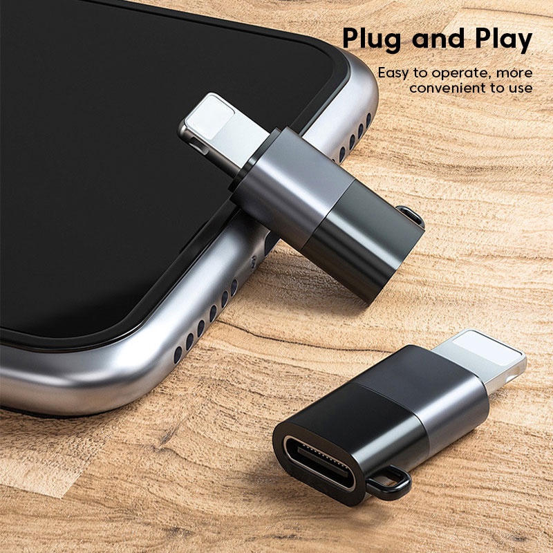 Đầu Chuyển Đổi Cổng IP / Micro USB Type C Sang Cổng IP / Micro USB Cho xiaomi