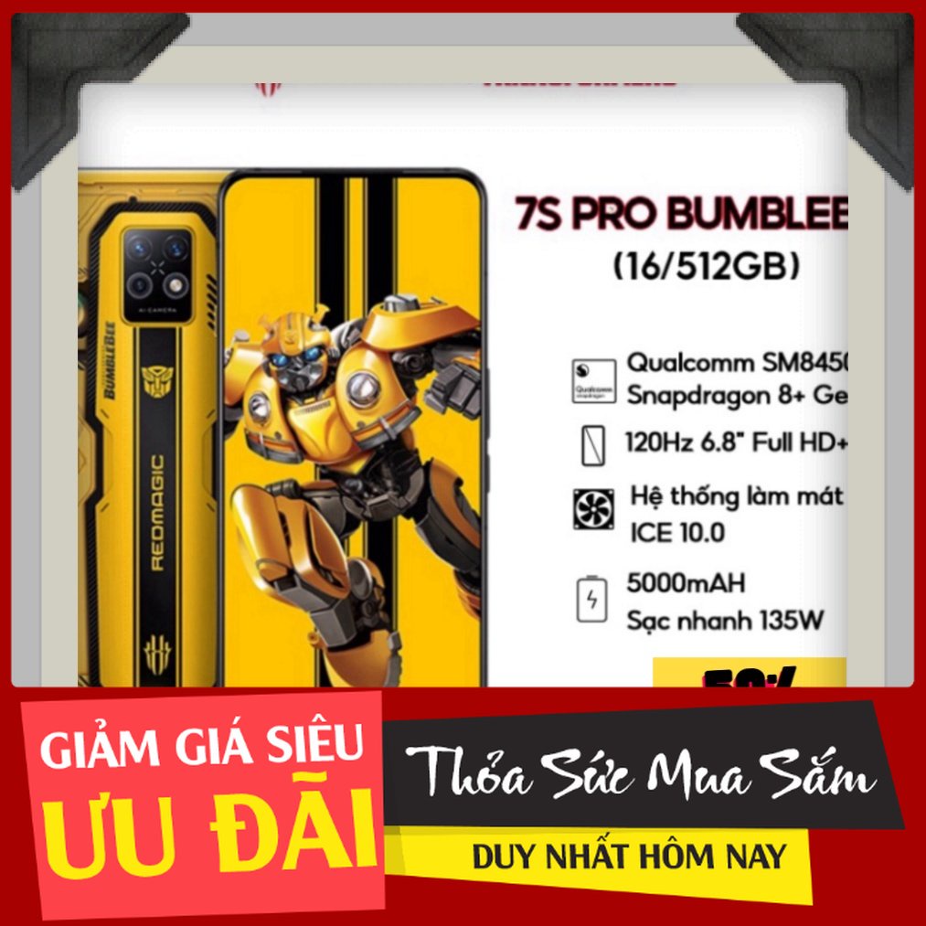 { xả kho cuối năm } Điện thoại Gaming Nubia Redmagic 7S Pro 512GB - T.P mobile