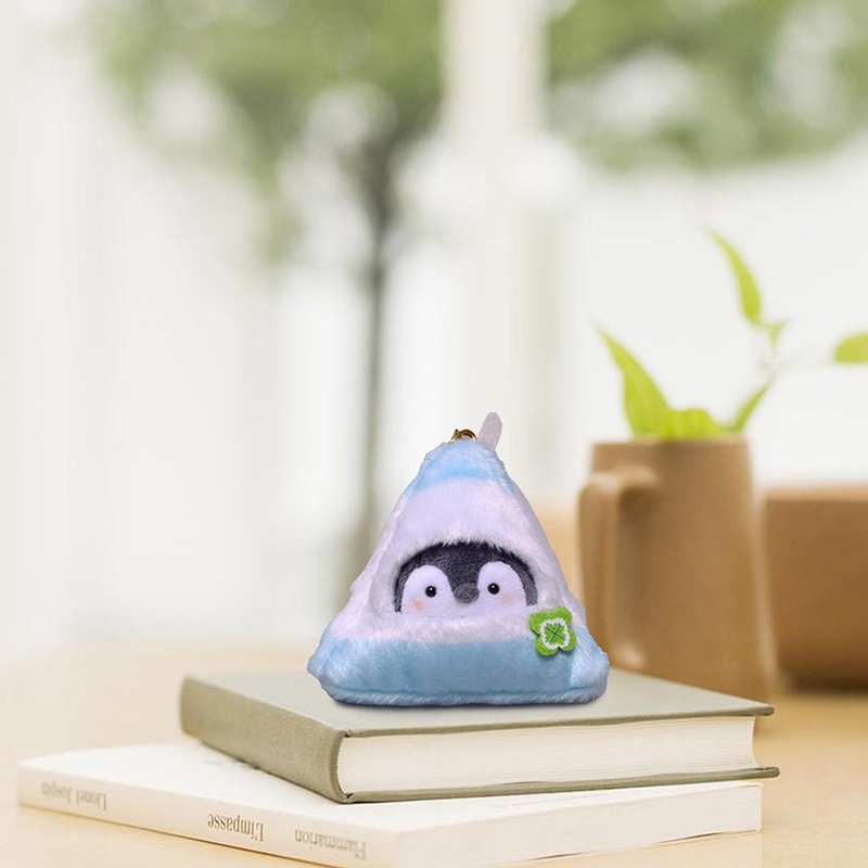 Móc Khóa Hình Thú Nhồi Bông Bạch Tuộc / Chim Cánh Cụt Mini Dễ Thương