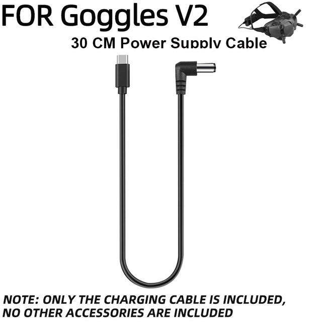 Dây Cáp Nguồn 2 / V2 XT60 Sang DC Cho Drone DJI Avata / FPV 1.2M