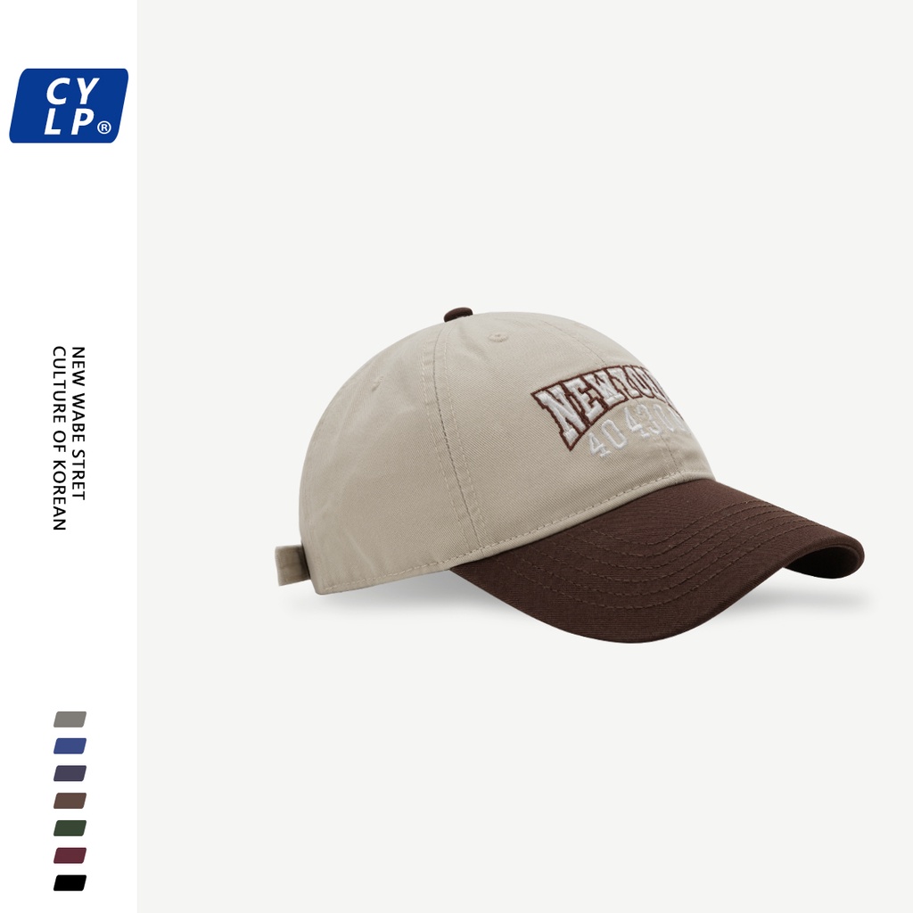 Mũ Lưỡi Trai Thêu Chữ Phong Cách Đường Phố Hàn Quốc Cá Tính Cho Nam Nữ